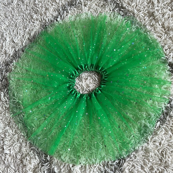 Green Tutu Skirt Star Gurl Size Small - Picture 9 of 11